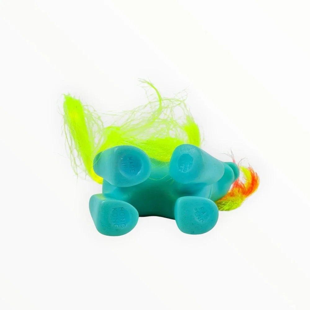 Vintage G1 My Little Pony BBE Baby Ribbon Blue Yellow Orange Hasbro‎ 1985 Flaws